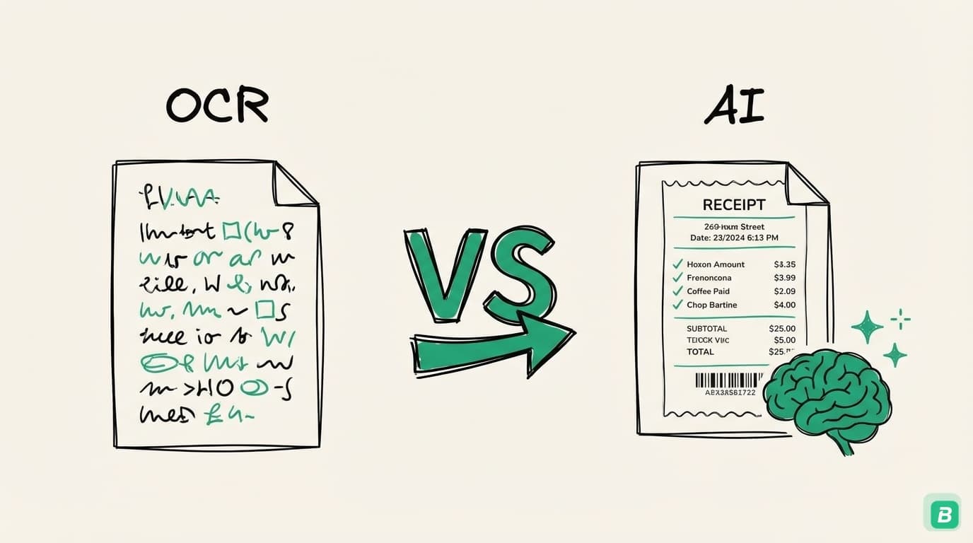 AI Receipt Scanning vs Traditional OCR: What Actually Works in 2026